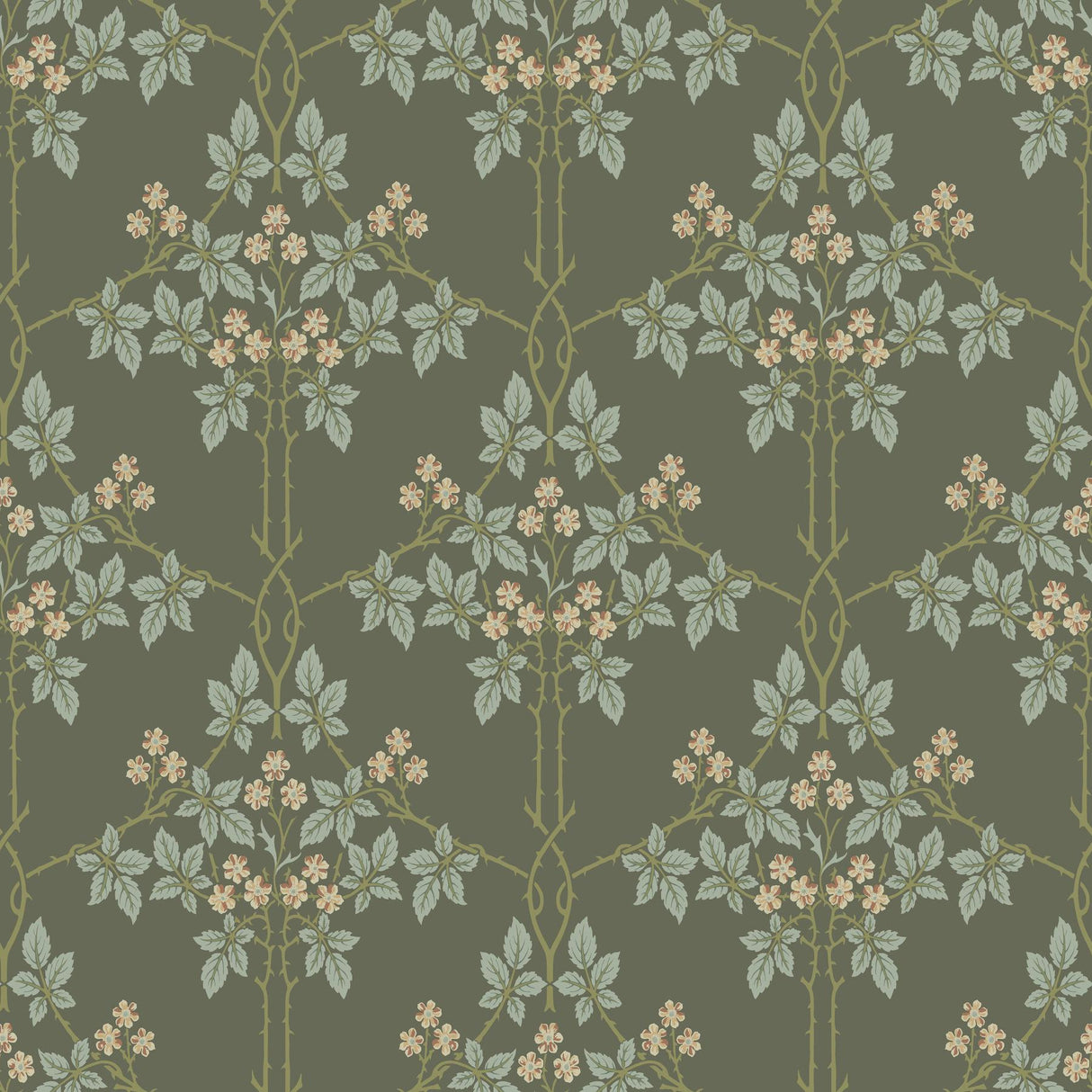A-Street Prints Hidden Treasures 2 Blackberry Grey Wallpaper