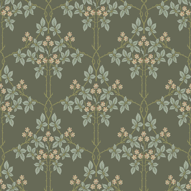 A-Street Prints Hidden Treasures 2 Blackberry Grey Wallpaper