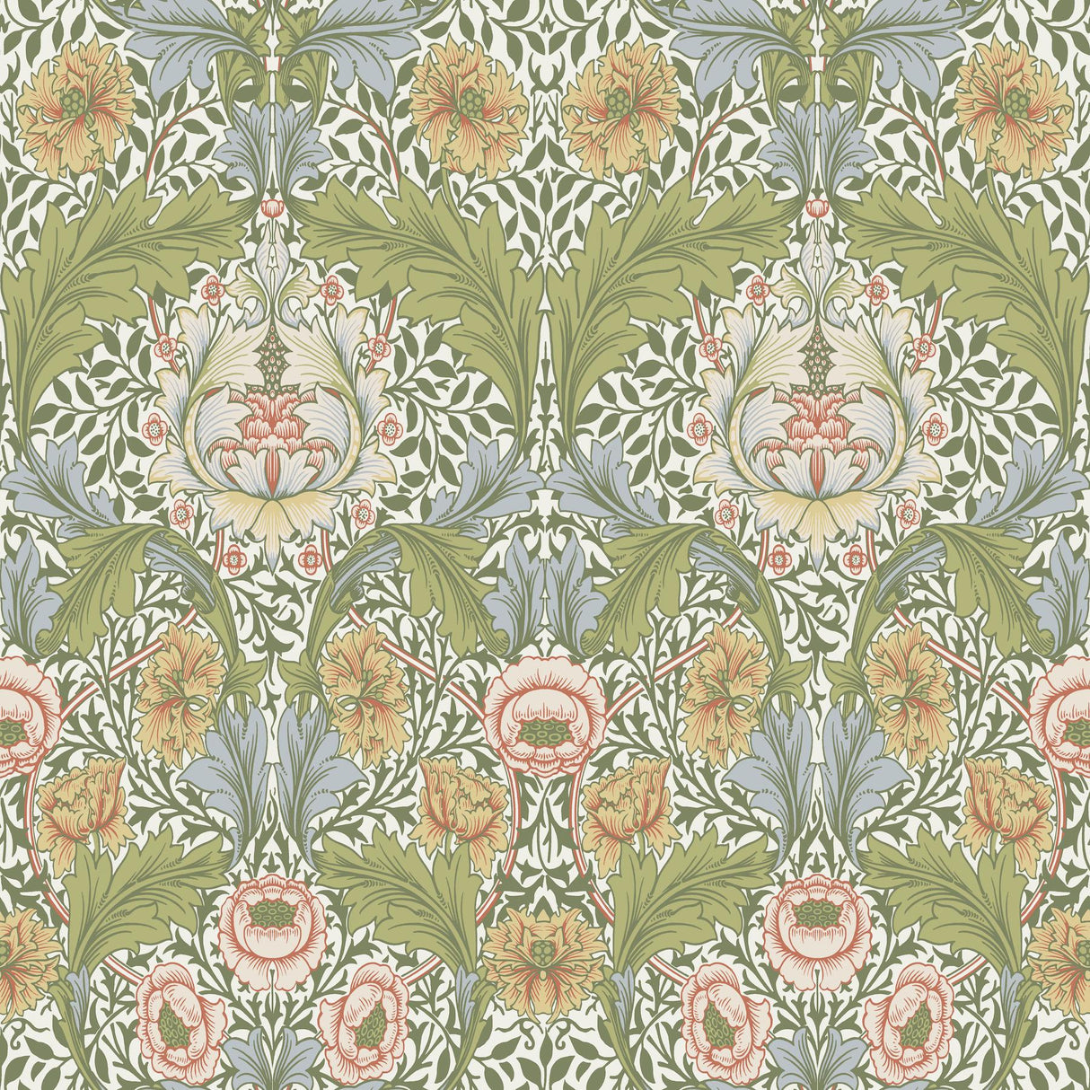A-Street Prints Hidden Treasures 2 Myrtle Green Wallpaper