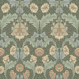 A-Street Prints Hidden Treasures 2 Myrtle Sea Green Wallpaper