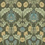 A-Street Prints Hidden Treasures 2 Myrtle Dark Green Wallpaper