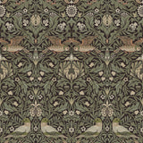 A-Street Prints Hidden Treasures 2 Bird Brown Wallpaper