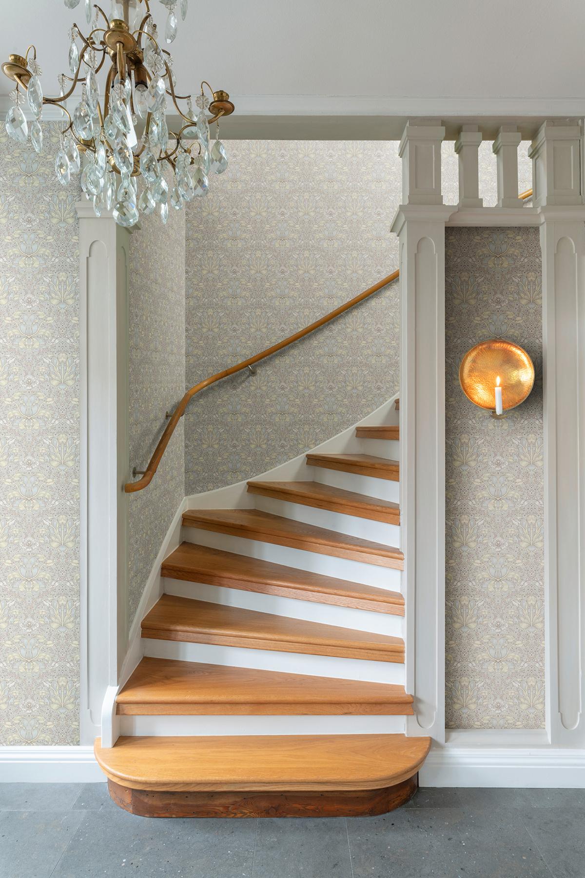 A-Street Prints Hidden Treasures 2 Spring Thicket Light Blue Wallpaper