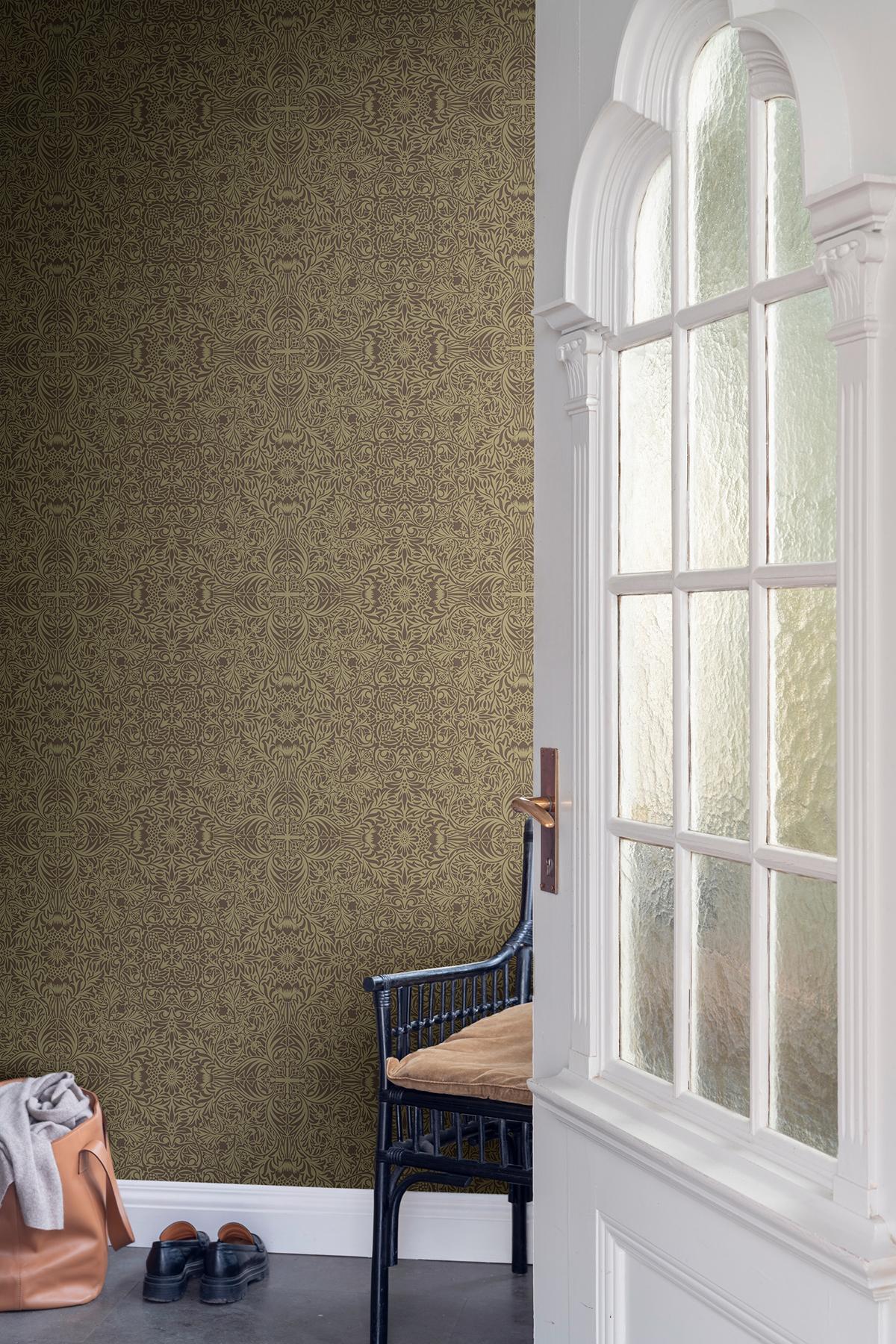 A-Street Prints Hidden Treasures 2 Ceiling Brown Wallpaper