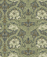 A-Street Prints Hidden Treasures 2 African Marigold Sea Green Wallpaper