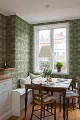 A-Street Prints Hidden Treasures 2 African Marigold Sea Green Wallpaper