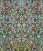 A-Street Prints Hidden Treasures 2 Vine Embroidery Sea Green Wallpaper