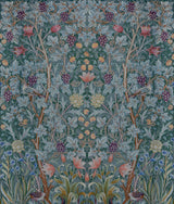 A-Street Prints Hidden Treasures 2 Vine Embroidery Teal Wallpaper