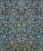 A-Street Prints Hidden Treasures 2 Vine Embroidery Teal Wallpaper