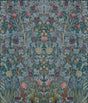 A-Street Prints Hidden Treasures 2 Vine Embroidery Teal Wallpaper