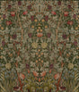 A-Street Prints Hidden Treasures 2 Vine Embroidery Dark Green Wallpaper