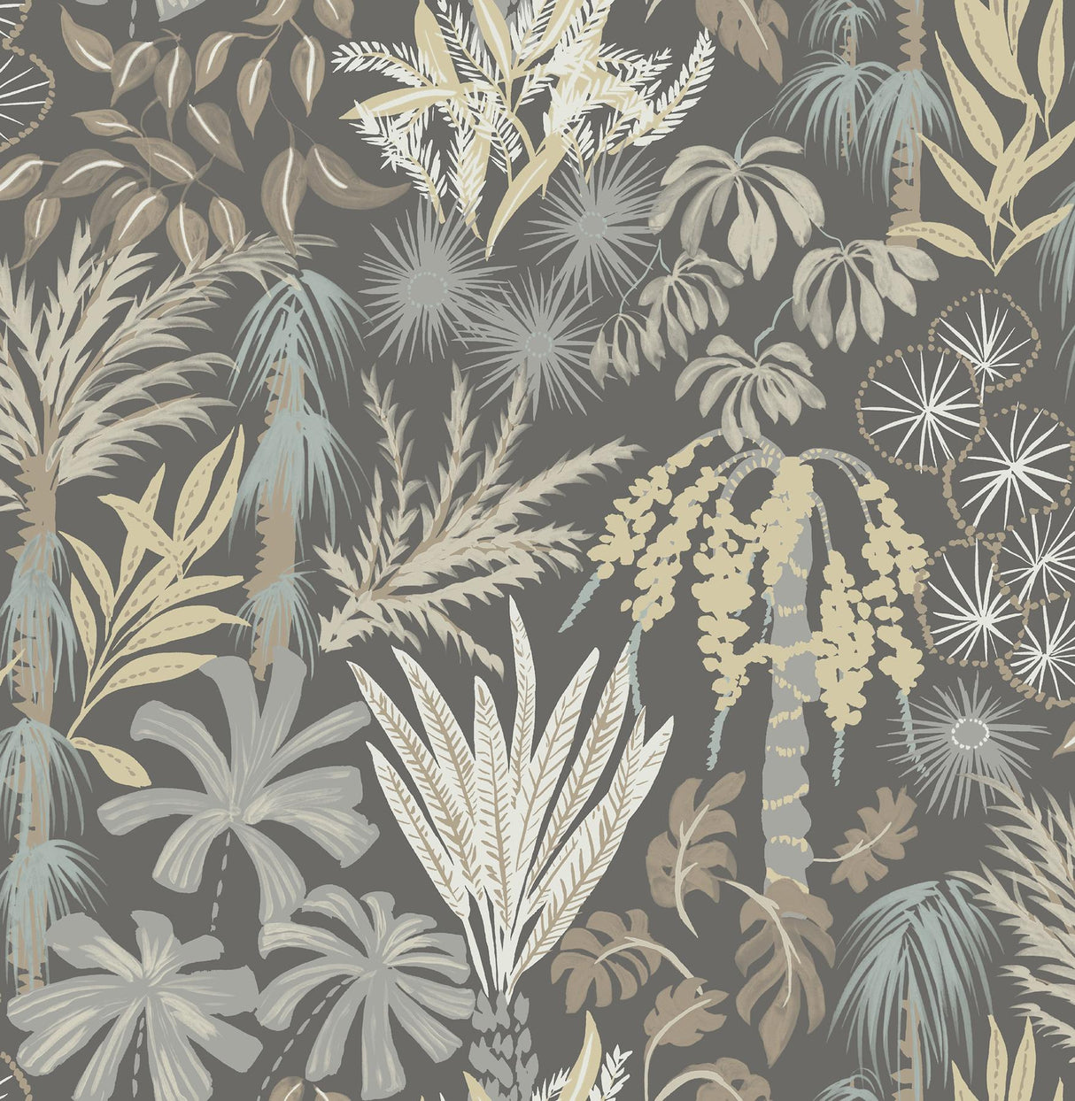 A-Street Prints Sea Salt Everglades Grey Wallpaper