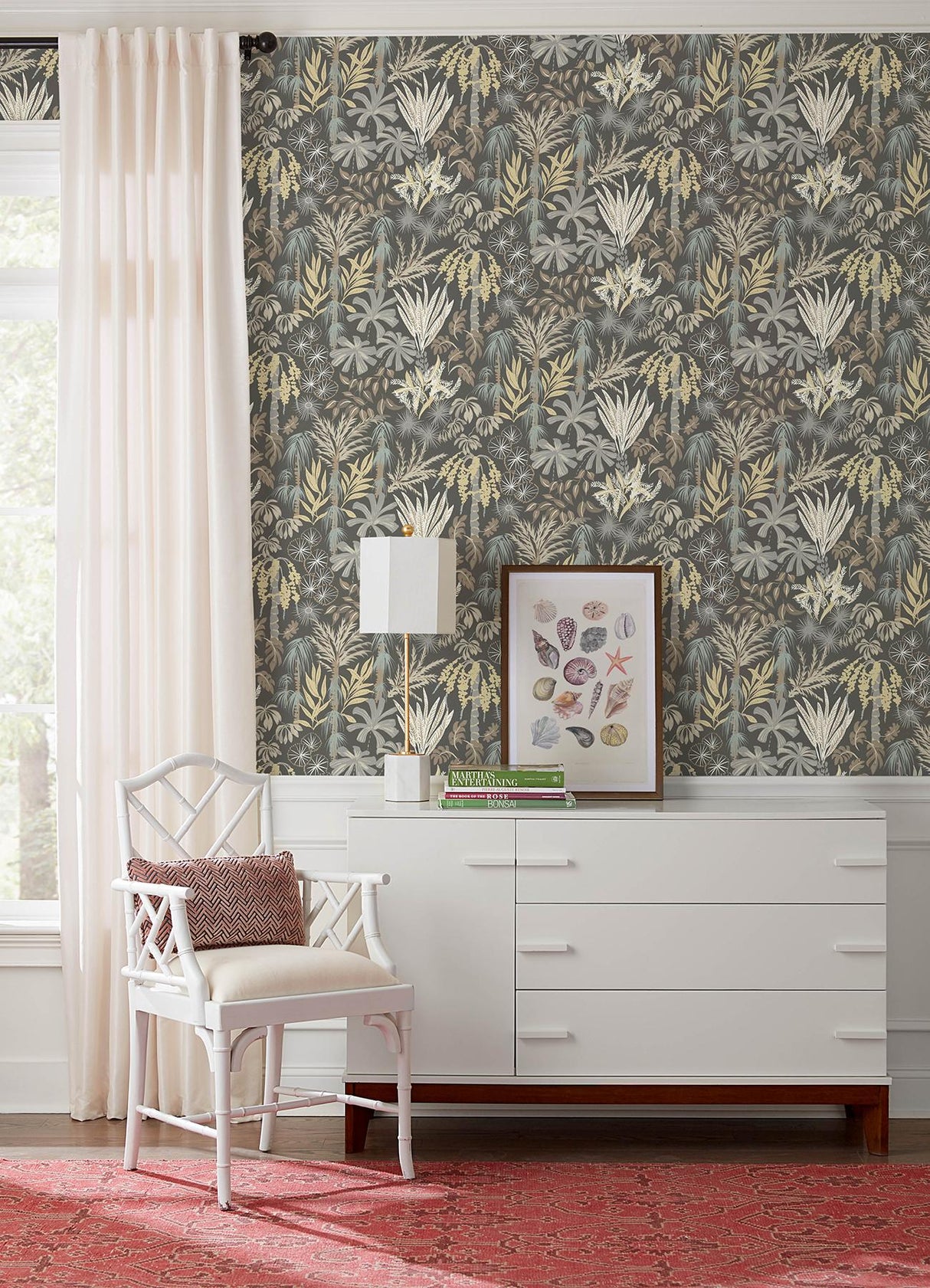 A-Street Prints Sea Salt Everglades Grey Wallpaper