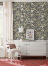 A-Street Prints Sea Salt Everglades Grey Wallpaper