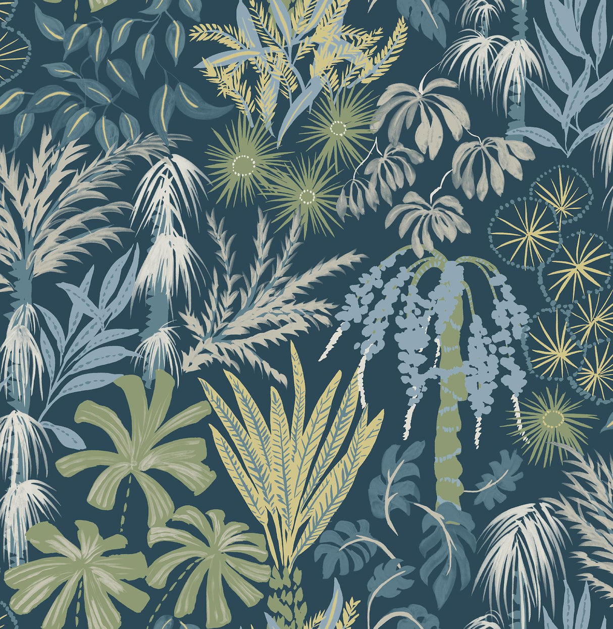 A-Street Prints Sea Salt Everglades Teal Wallpaper