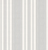 A-Street Prints Sea Salt Navarres Stripe Charcoal Wallpaper
