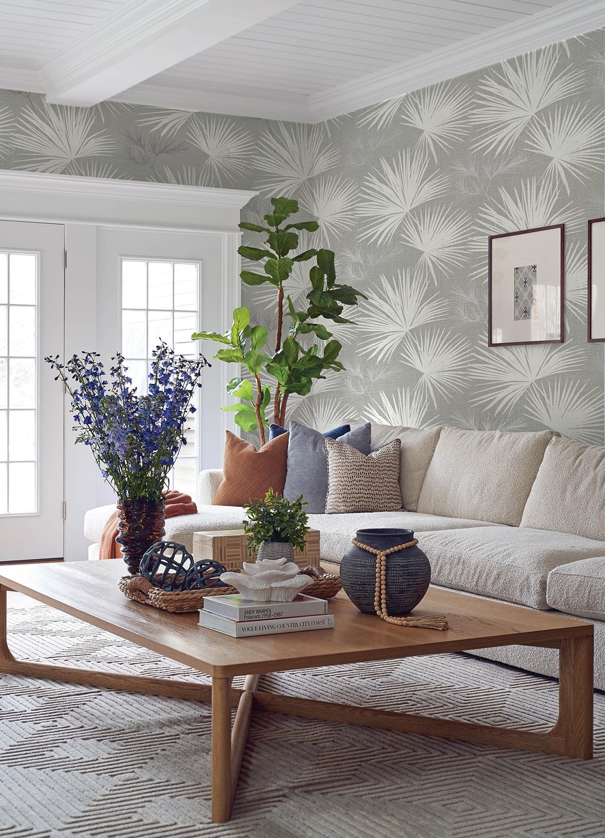 A-Street Prints Sea Salt Hatteras Grey Wallpaper