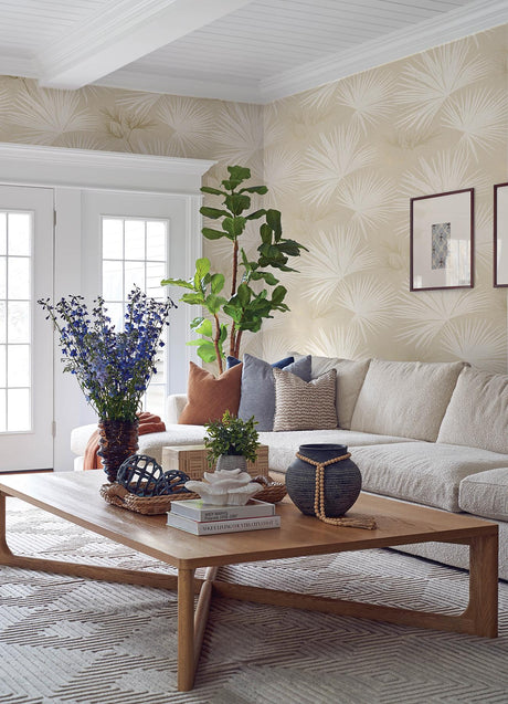 A-Street Prints Sea Salt Hatteras Champagne Wallpaper