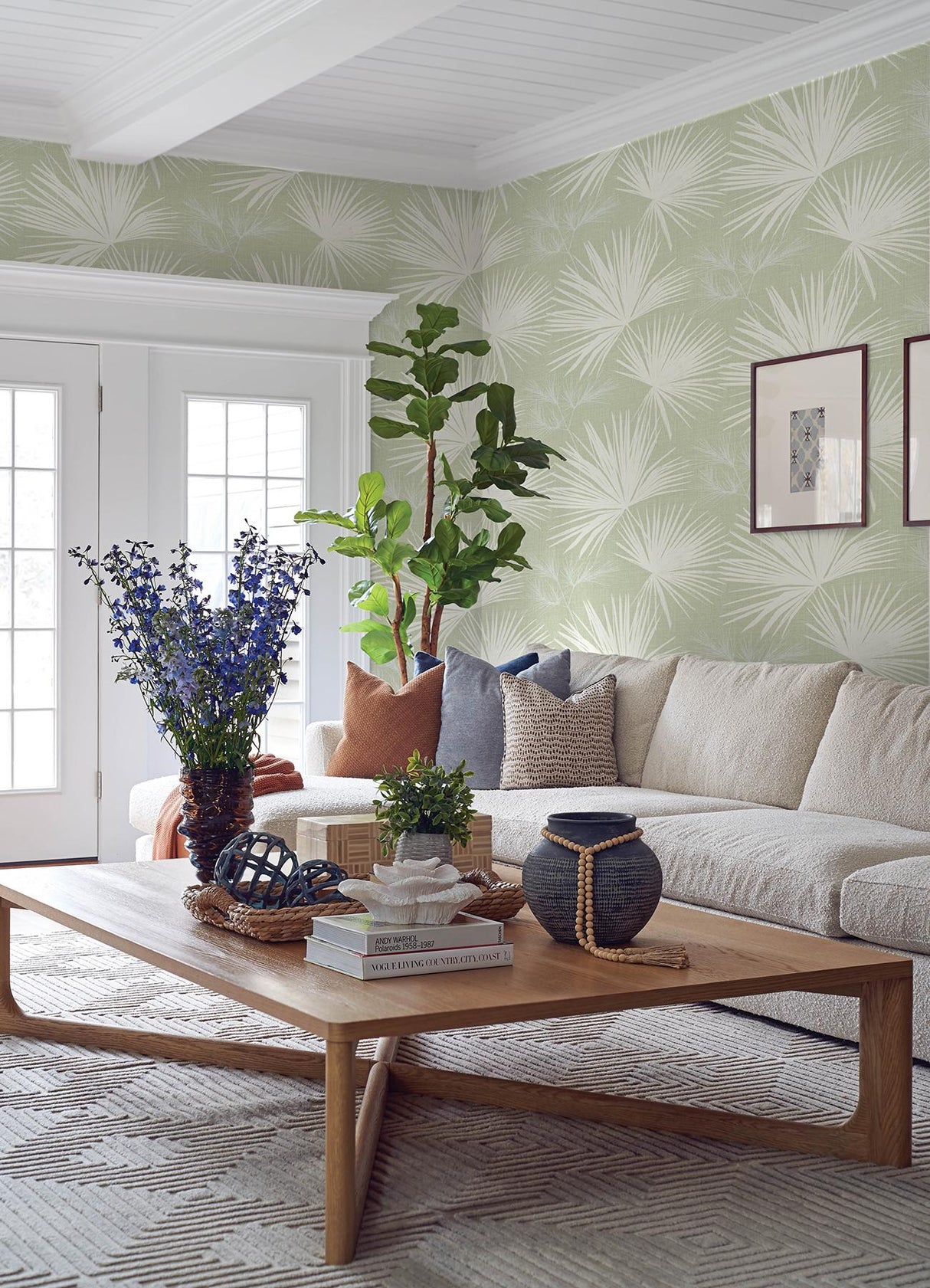 A-Street Prints Sea Salt Hatteras Light Green Wallpaper