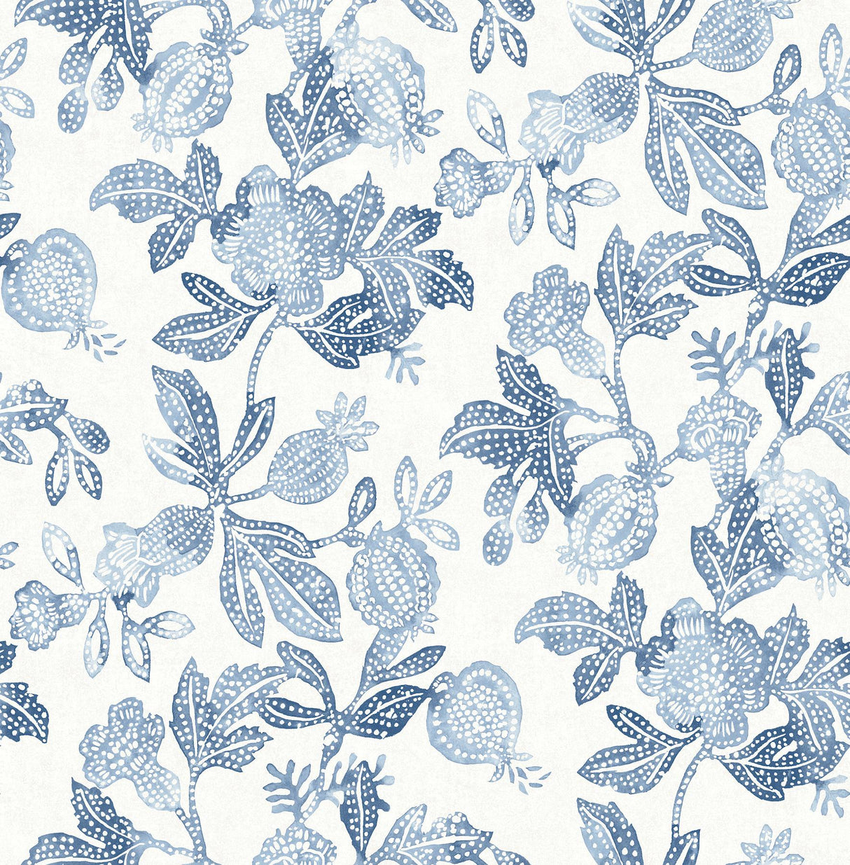 A-Street Prints Sea Salt Beach Rose Blue Wallpaper