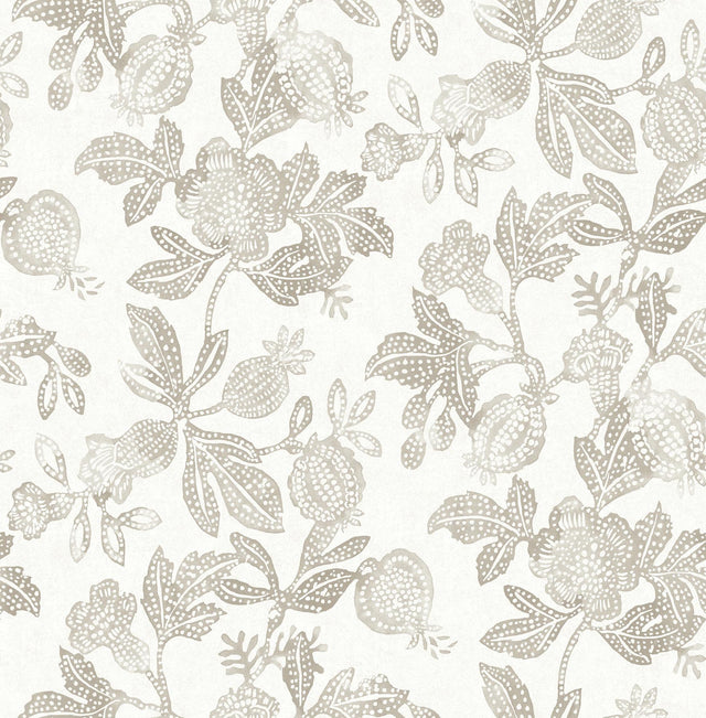 A-Street Prints Sea Salt Beach Rose Neutral Wallpaper