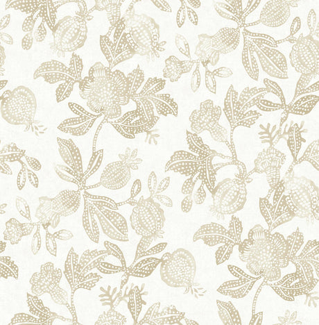 A-Street Prints Sea Salt Beach Rose Champagne Wallpaper