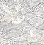 A-Street Prints Sea Salt Egret Slate Wallpaper