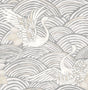 A-Street Prints Sea Salt Egret Slate Wallpaper