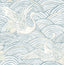 A-Street Prints Sea Salt Egret Sky Blue Wallpaper