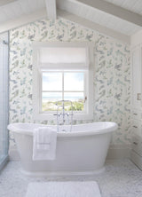 A-Street Prints Sea Salt Koi Seafoam Wallpaper