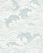 A-Street Prints Sea Salt Swell Light Blue Wallpaper