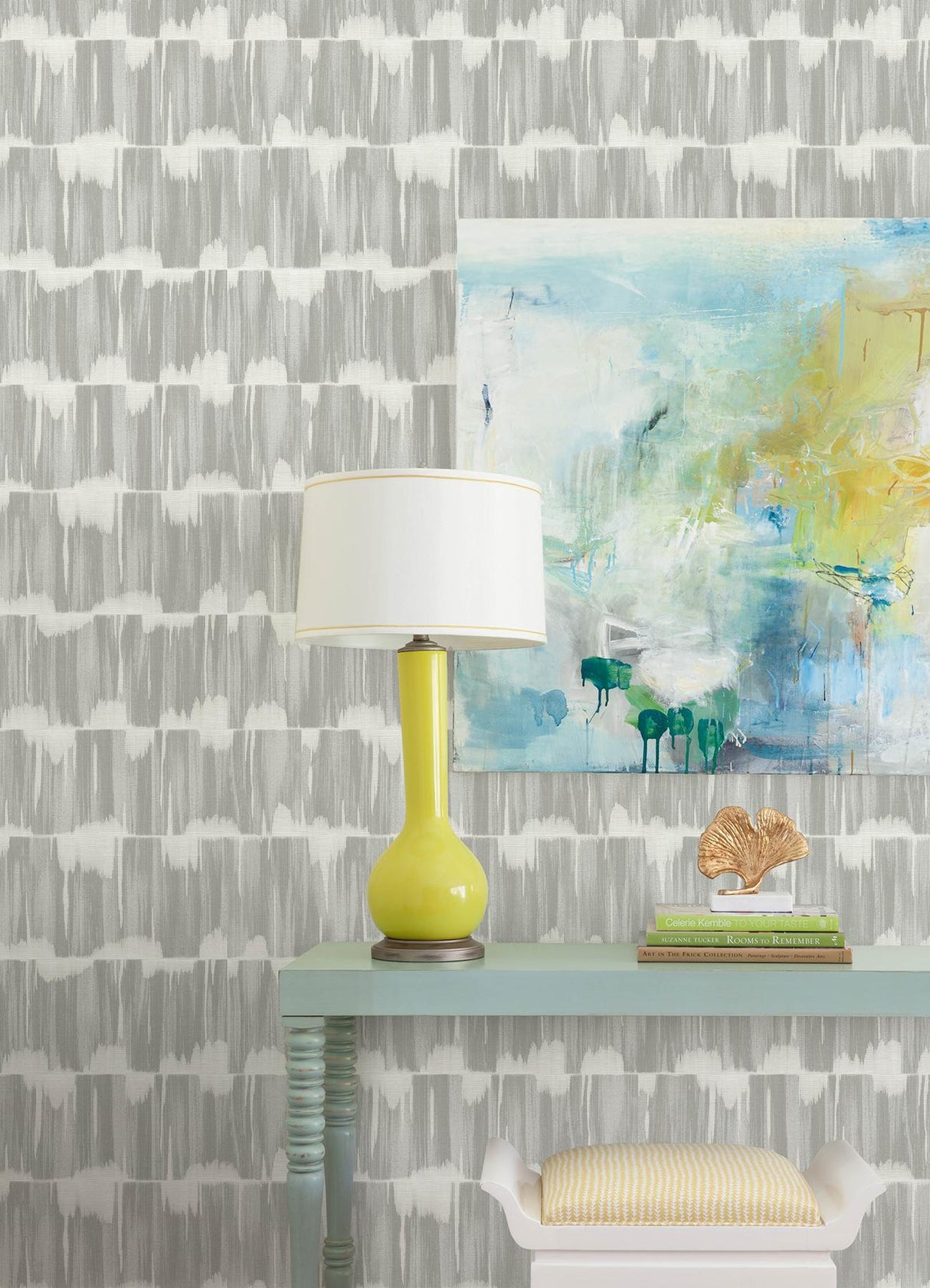 A-Street Prints Sea Salt Serendipity Sterling Wallpaper