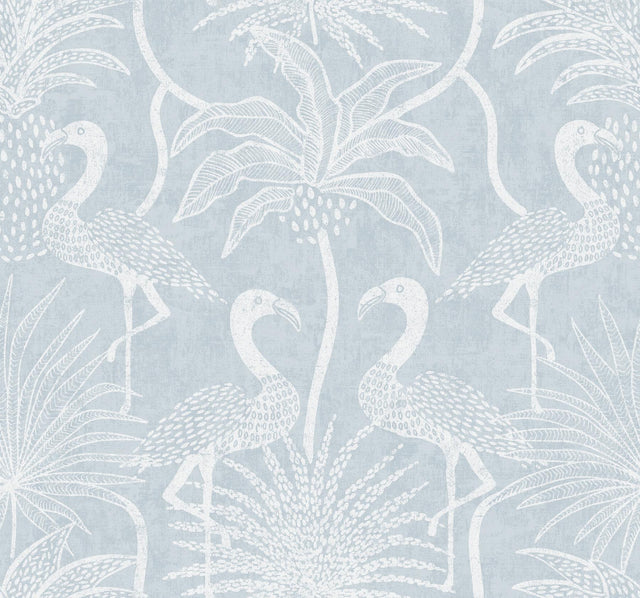 A-Street Prints Sea Salt Biscayne Sky Blue Wallpaper