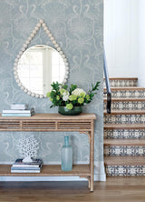 A-Street Prints Sea Salt Biscayne Sky Blue Wallpaper