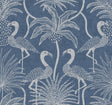 A-Street Prints Sea Salt Biscayne Navy Wallpaper