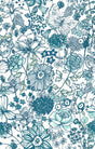A-Street Prints A-Street Select Flowers Blue Wallpaper