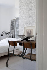 Brewster Home Fashions ESTA Home Design Department Buckley Face Collage Off-White Wallpaper