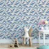 Brewster Home Fashions Brewster Brewster Kids HN002612 Blue Wallpaper