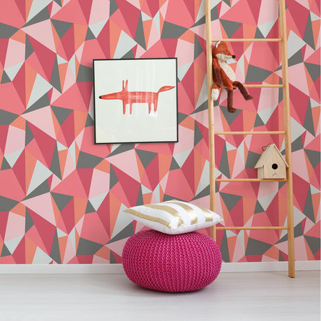 Brewster Home Fashions Brewster Brewster Kids HN002621 Pink Wallpaper