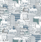 Brewster Home Fashions Brewster Brewster Kids HN002630 Teal Wallpaper
