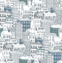 Brewster Home Fashions Brewster Brewster Kids HN002630 Teal Wallpaper