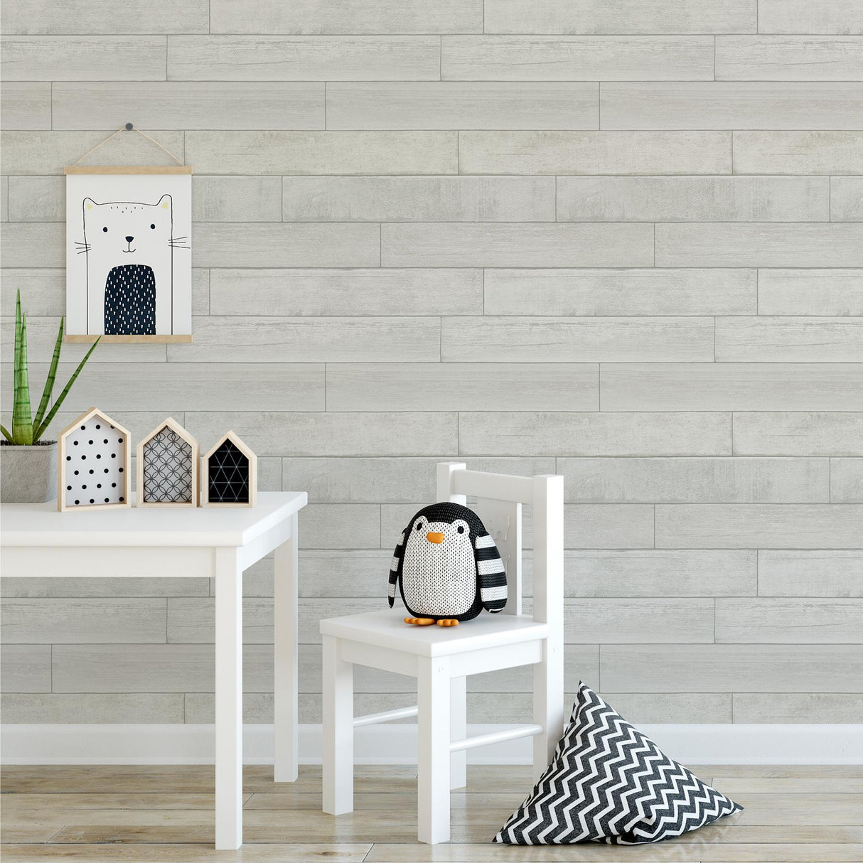 Brewster Home Fashions Brewster Brewster Kids HN002634 White Wallpaper