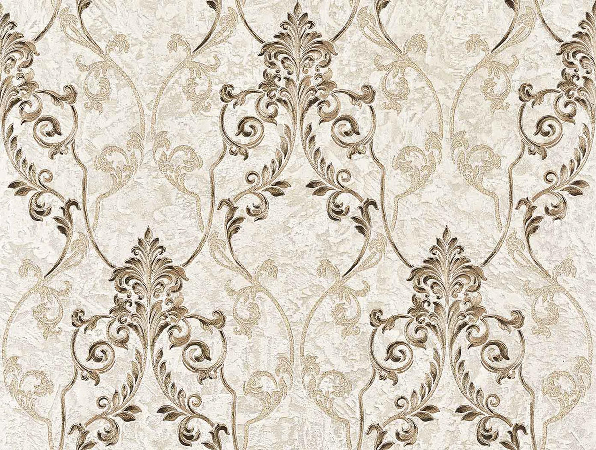 Brewster Home Fashions Brewster Via Della Seta M5609 Taupe Wallpaper