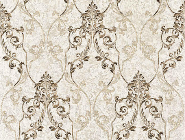 Brewster Home Fashions Brewster Via Della Seta M5609 Taupe Wallpaper