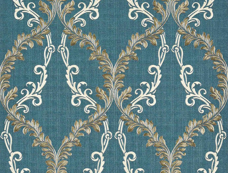Brewster Home Fashions Brewster Via Della Seta M5644 Blue Wallpaper