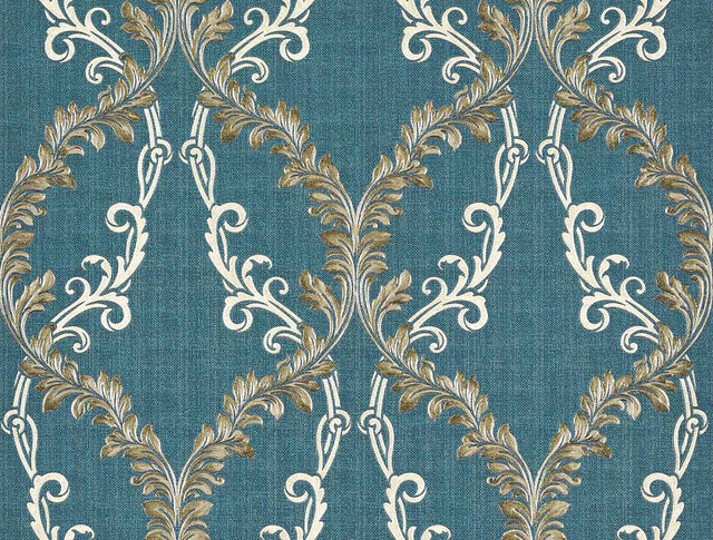 Brewster Home Fashions Brewster Via Della Seta M5644 Blue Wallpaper