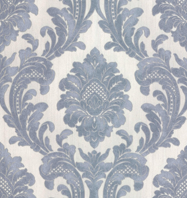 Brewster Home Fashions Fine Decor Medley Milano Light Blue Wallpaper