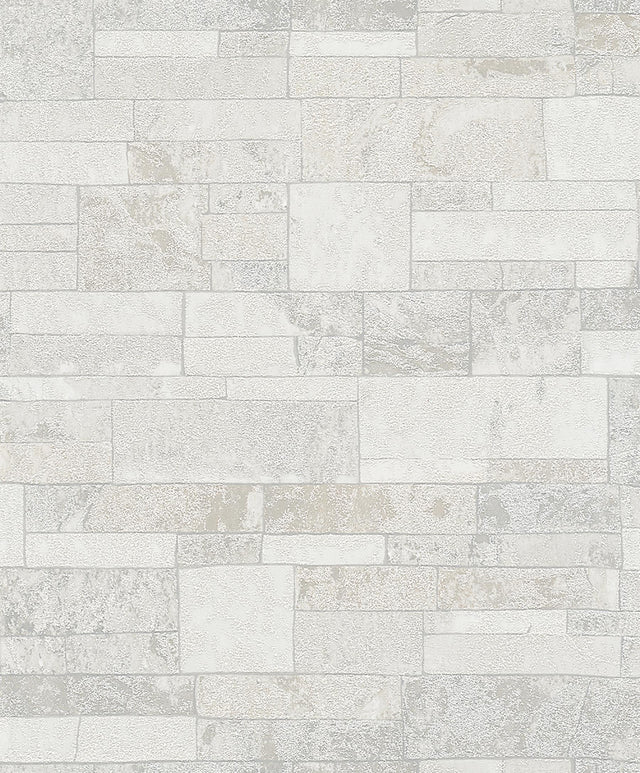 Brewster Home Fashions Marburg Marburg Brick White Wallpaper