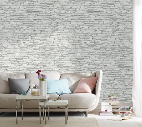 Brewster Home Fashions Marburg Marburg Stone Light Grey Wallpaper