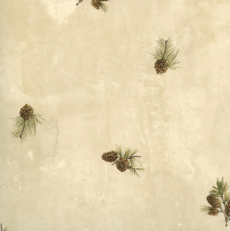 Brewster Home Fashions Chesapeake Echo Lake Lodge TLL49463 Sand Wallpaper